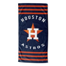 Astros OFFICIAL MLB "Stripes" Beach Towel; 30" x 60"