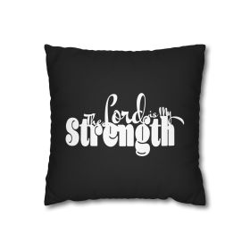 Decorative Throw Pillow Cover - Set Of 2, The Lord Is My Strength - Scriptural Inspiration