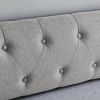 Twin Size Upholstery DayBed with Twin Size Erectable Trundle and USB Charging Design, Linen Beige
