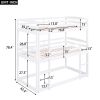 Twin over Twin over Twin Triple Bunk Bed,White
