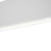 Full Size Loft Bed with Multi-storage Desk, LED light and Bedside Tray, Charging Station, White
