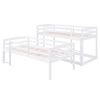 Twin over Twin over Twin Triple Bunk Bed,White