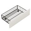 Twin Size Daybed with Storage Drawers, Upholstered Daybed with Charging Station and LED Lights, White