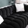 62.2length ,35.83" deepth ,human body structure for USA people, marshmallow sofa,boucle sofa ,White color,3 seater