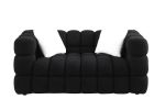 62.2length ,35.83" deepth ,human body structure for USA people, marshmallow sofa,boucle sofa ,White color,3 seater