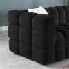 62.2length ,35.83" deepth ,human body structure for USA people, marshmallow sofa,boucle sofa ,White color,3 seater