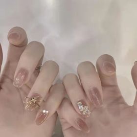 Fake Nail Wearing Removable Patch (Option: MJ078 style)