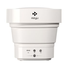 Folding Mini Mother And Baby Washing Machine (Option: Ivory White M-European Standard)