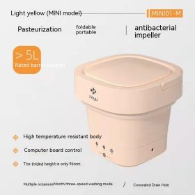 Folding Mini Mother And Baby Washing Machine (Option: Beige M-European Standard)