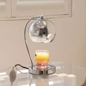 Dopamine Fragrance Lamp Wax Melting Lamp Bedroom Bedside Lamp Advanced Sense Ambience Light Gift Decoration Night Light (Option: Silver Timer Switch-EU)