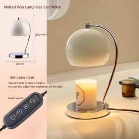 Dopamine Fragrance Lamp Wax Melting Lamp Bedroom Bedside Lamp Advanced Sense Ambience Light Gift Decoration Night Light (Option: White Timer Switch-EU)